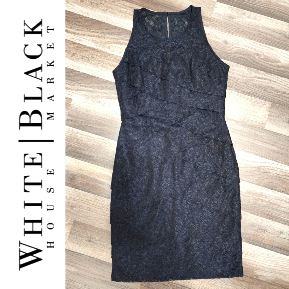Lace black dress - White House Black Market - size 8